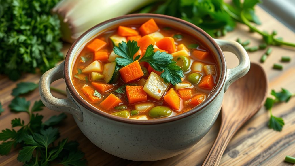 Classic Hearty Vegetable Soup
