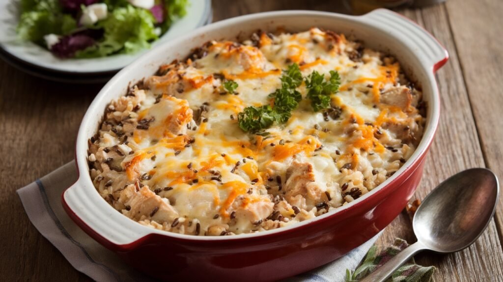 Creamy Chicken Wild Rice Bake