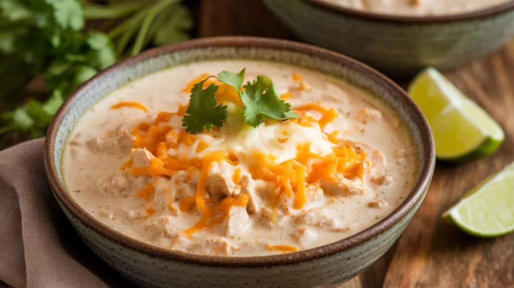 Creamy Crockpot White Chicken Chili Recipe