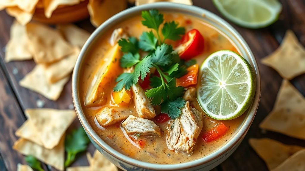 Creamy Chicken Fajita Soup