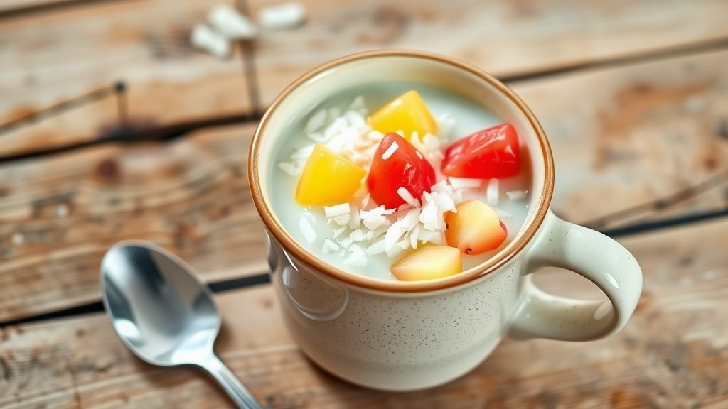 Creamy Coconut Rice Mug Pudding