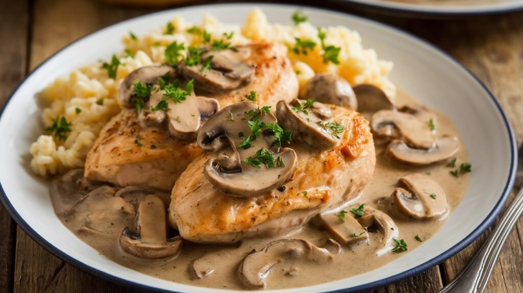 Creamy Mushroom Chicken Recipe