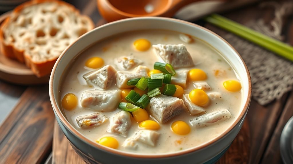 Creamy Pork and Corn Soup