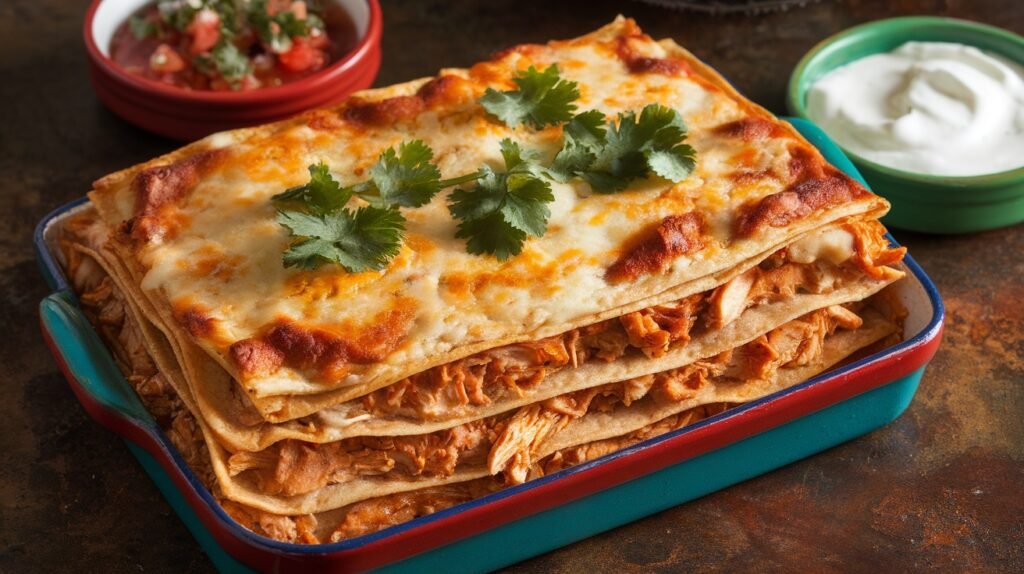 Chicken Enchilada Lasagna