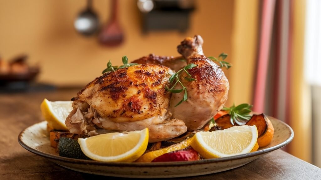 Garlic Herb Roasted Chicken Thighs