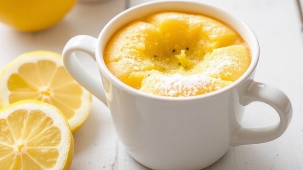 Lemon Poppy Seed Mug Cake