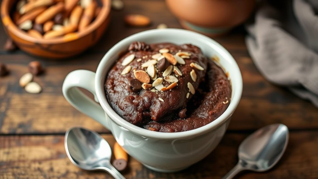 Mocha Almond Fudge Mug Cake