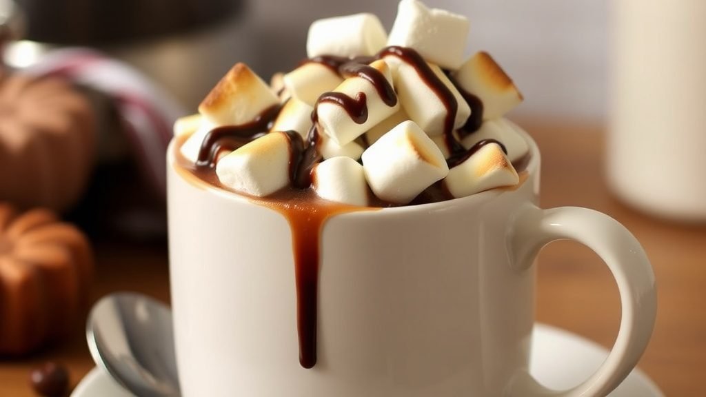 Marshmallow Fudge Mug Cake