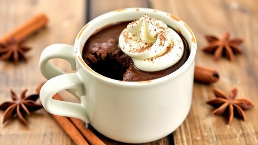Chocolate Chai Spice Mug Cake