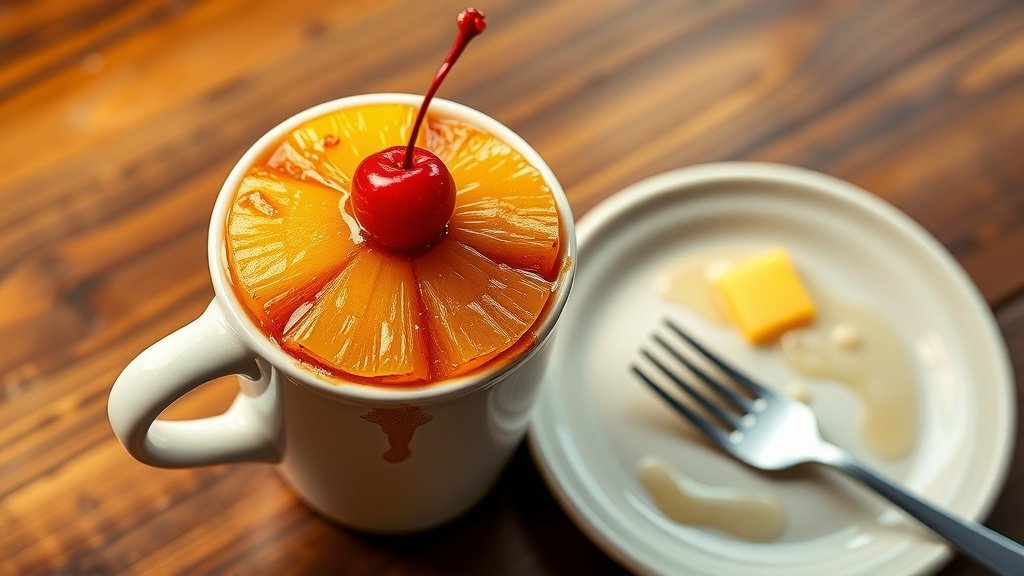 Pineapple Upside-Down Mug Cake