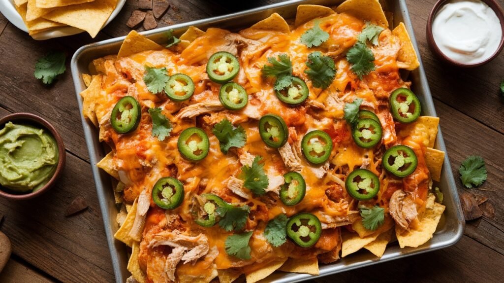 Sheet Pan Chicken Nachos