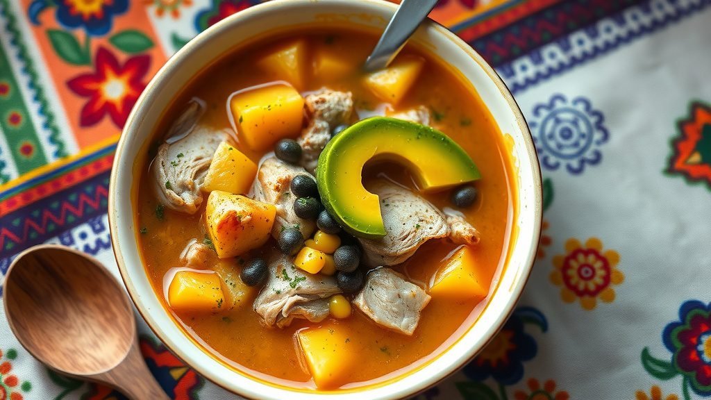 Colombian Ajiaco (Chicken & Potato Soup)