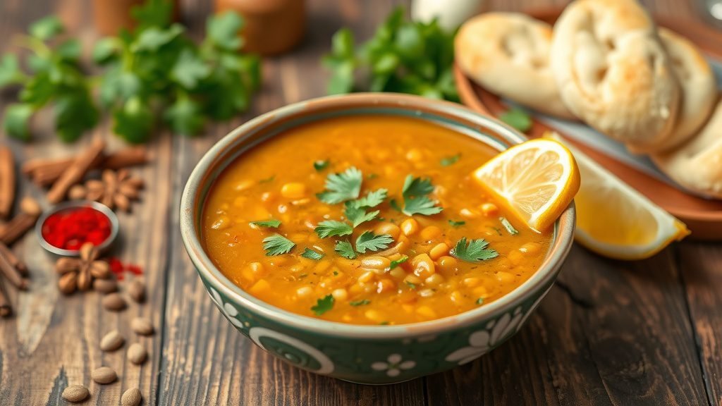 Lebanese Shorbat Adas (Lentil Soup)