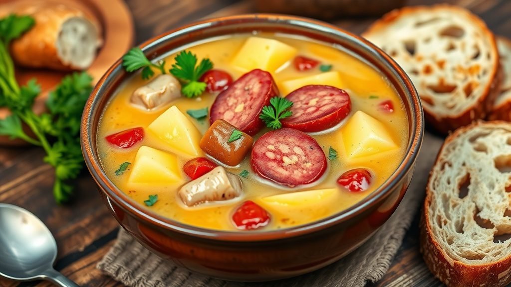 Polish Zurek (Sour Rye Soup)