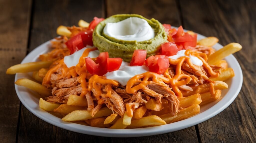 Loaded Chicken Taco Fries