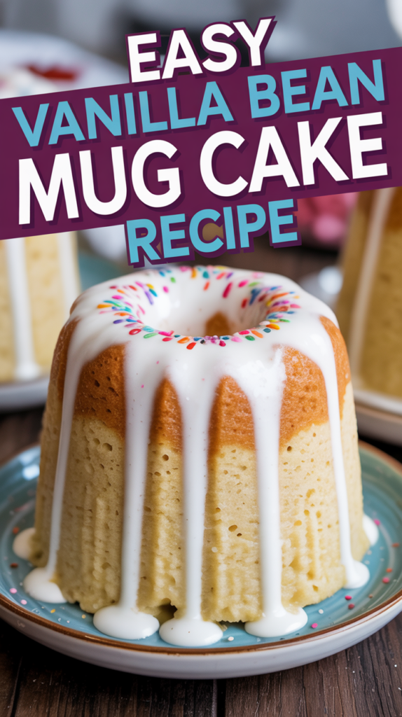Decadent Vanilla Bean Mug Cake Recipe