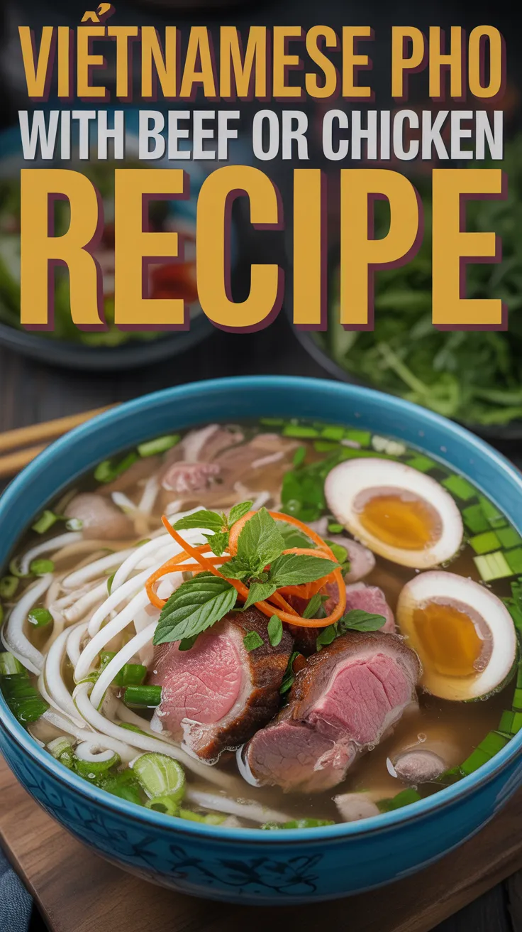 Vietnamese Pho with Beef or Chicken