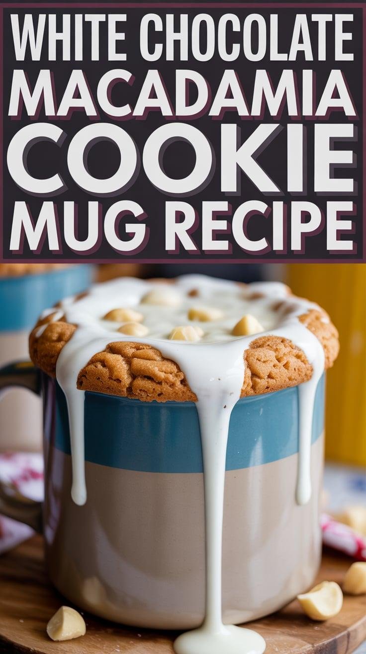 White Chocolate Macadamia Cookie Mug