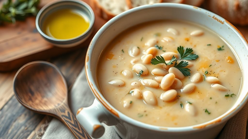 Garlic-Infused White Bean Soup
