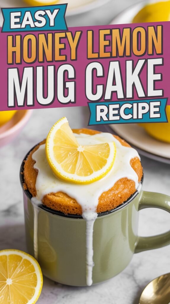 Quick and Easy Honey Lemon Mug Cake