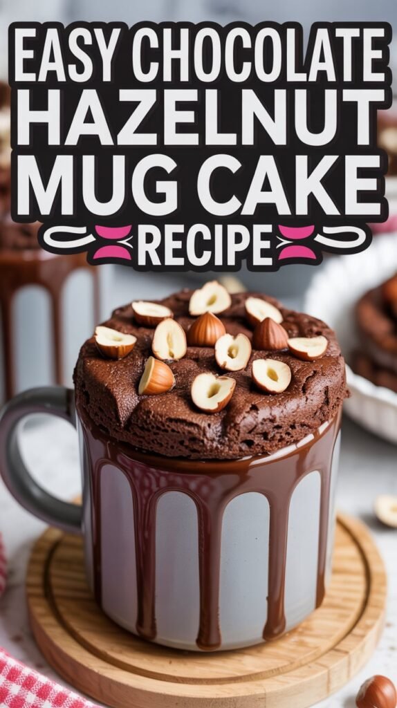 Decadent Chocolate Hazelnut Mug Cake Recipe