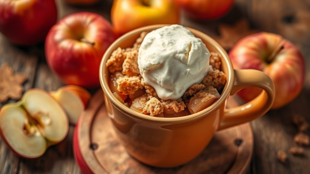 Apple Crisp in a Mug