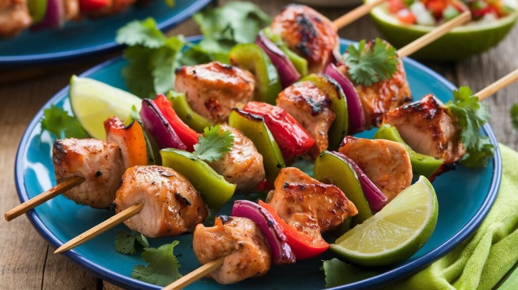 Chili Lime Chicken Skewers