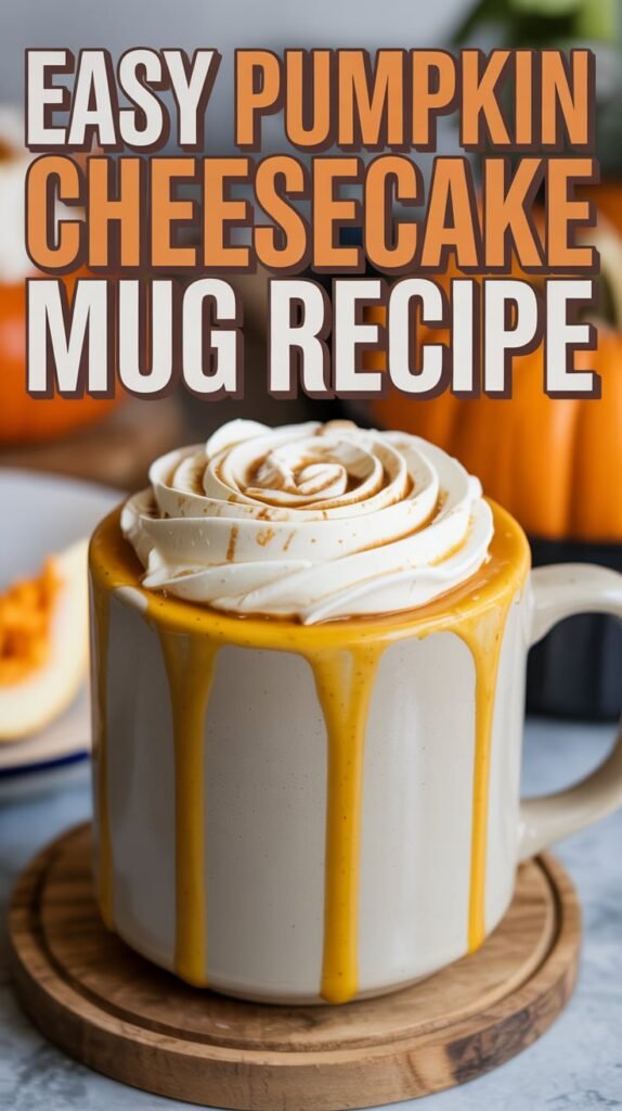 Delicious Pumpkin Cheesecake Mug Dessert