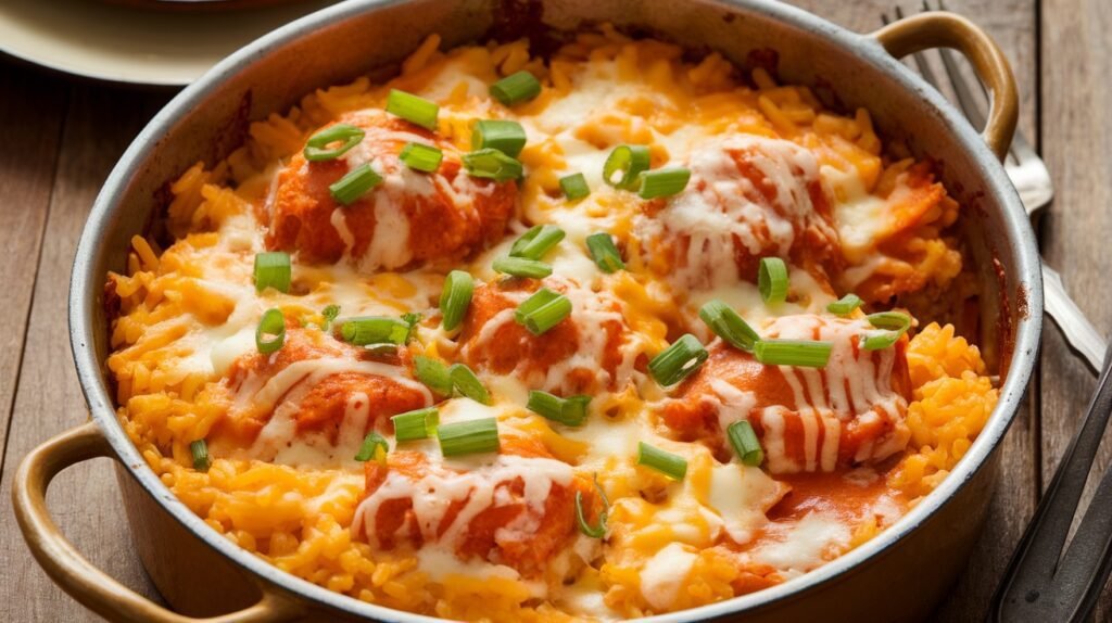Buffalo Chicken And Cheddar Rice Recipe