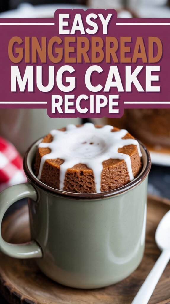Spiced Gingerbread Mug Cake Recipe