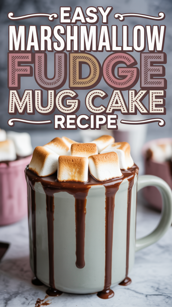 Decadent Marshmallow Fudge Mug Cake Recipe