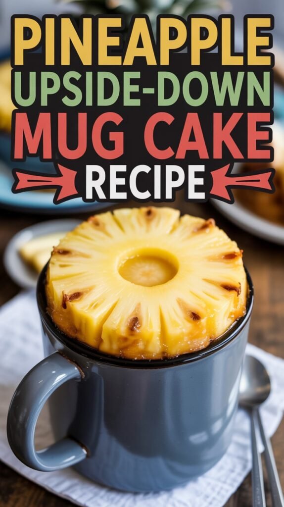Quick Pineapple Upside-Down Mug Cake Recipe