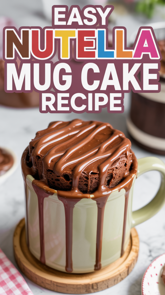 Decadent Nutella Mug Cake Recipe