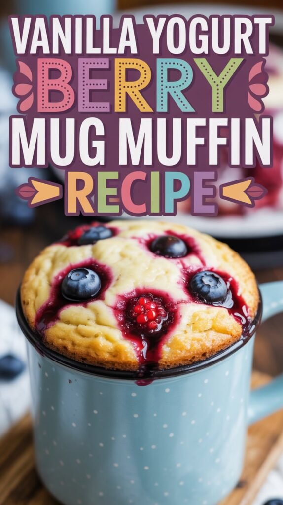 Quick and Delicious Vanilla Yogurt Berry Mug Muffin