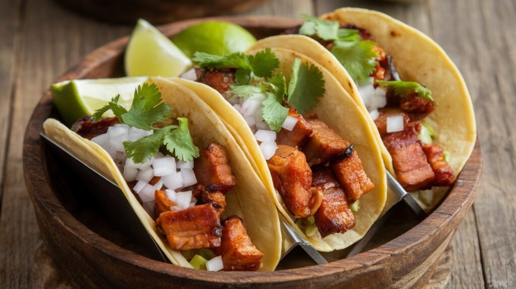 Sweet and Smoky Pork Belly Tacos