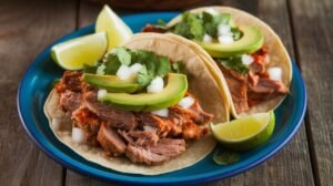 Spicy Cilantro Pork Tacos