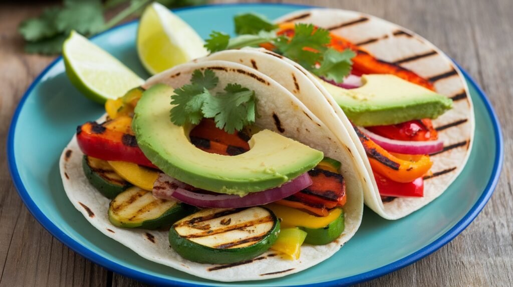 Grilled Lemon Herb Veggie Tacos