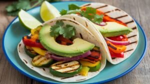 Grilled Lemon Herb Veggie Tacos