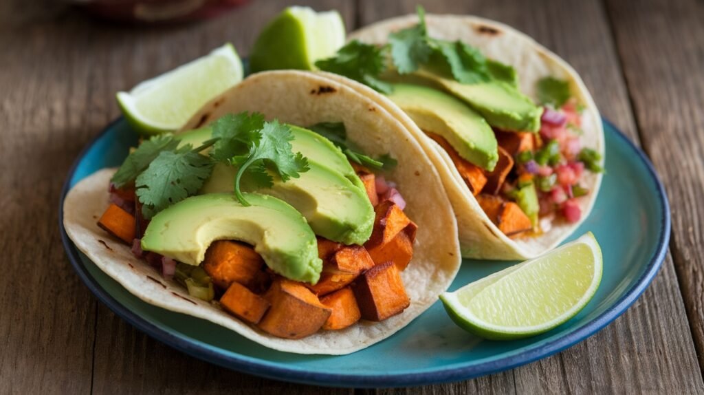 Cilantro Lime Sweet Potato Tacos