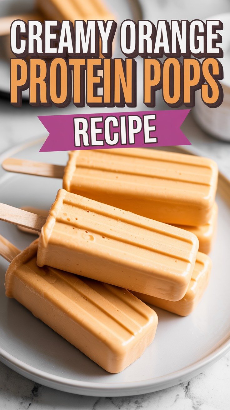 Creamy Orange Protein Pops