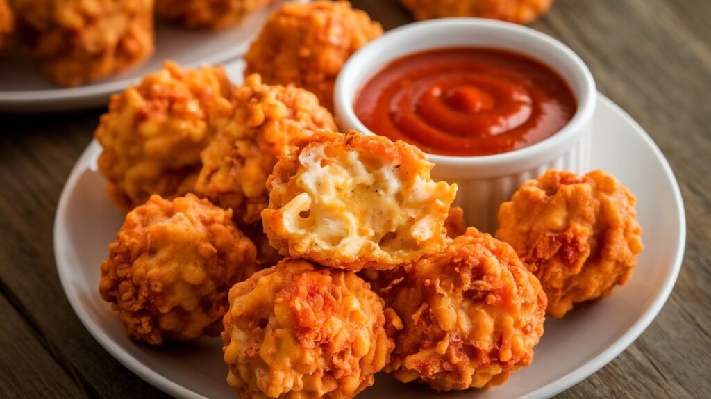Chicken Parmesan Fried Mac Bites