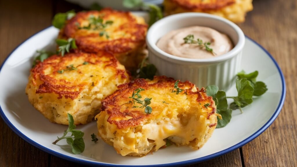 Chicken and Cheddar Potato Cakes