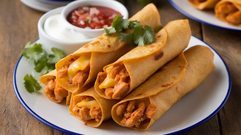 Chicken and Pepperjack Taquitos