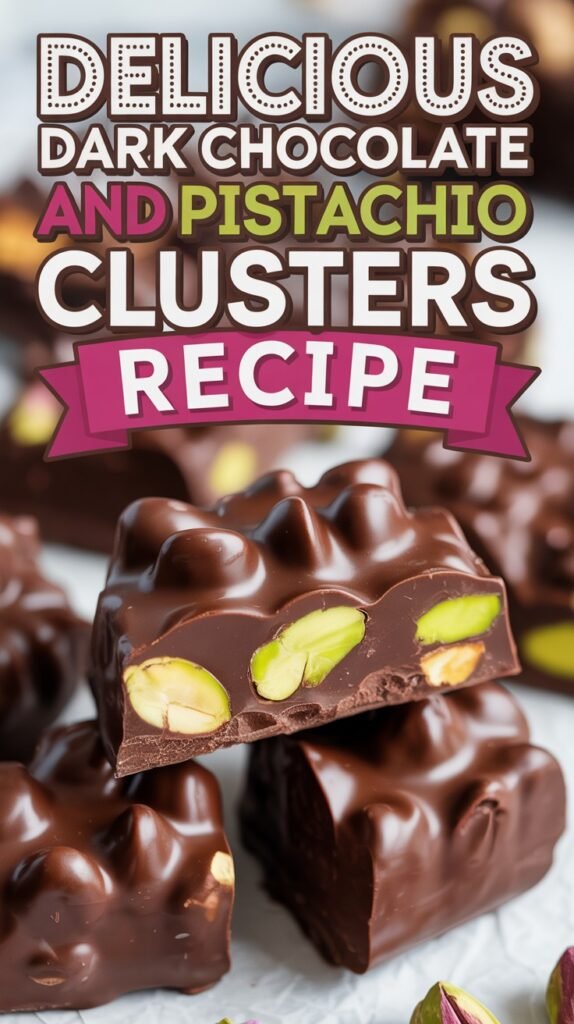 Dark Chocolate and Pistachio Clusters