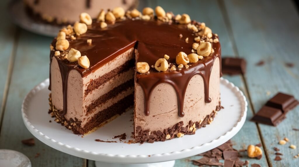 Choco-Hazelnut Ice Cream Cake