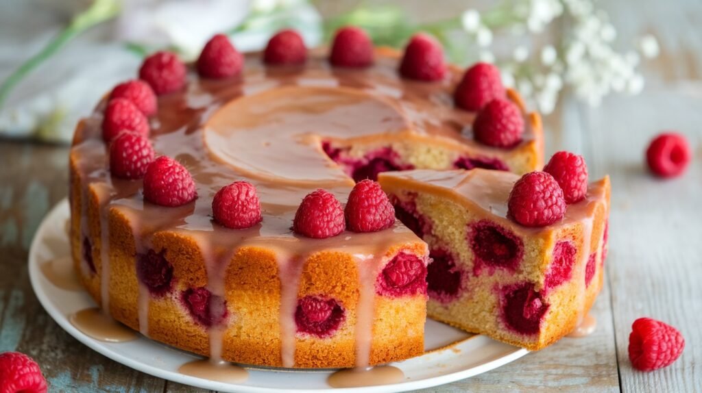 Almond Raspberry Cake