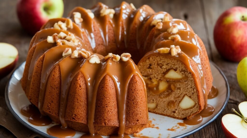 Apple Caramel Bundt Cake