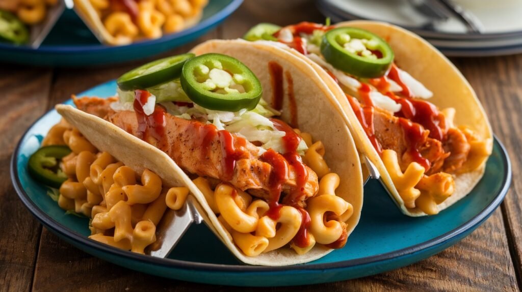 BBQ Chicken Mac Tacos
