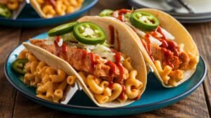 BBQ Chicken Mac Tacos