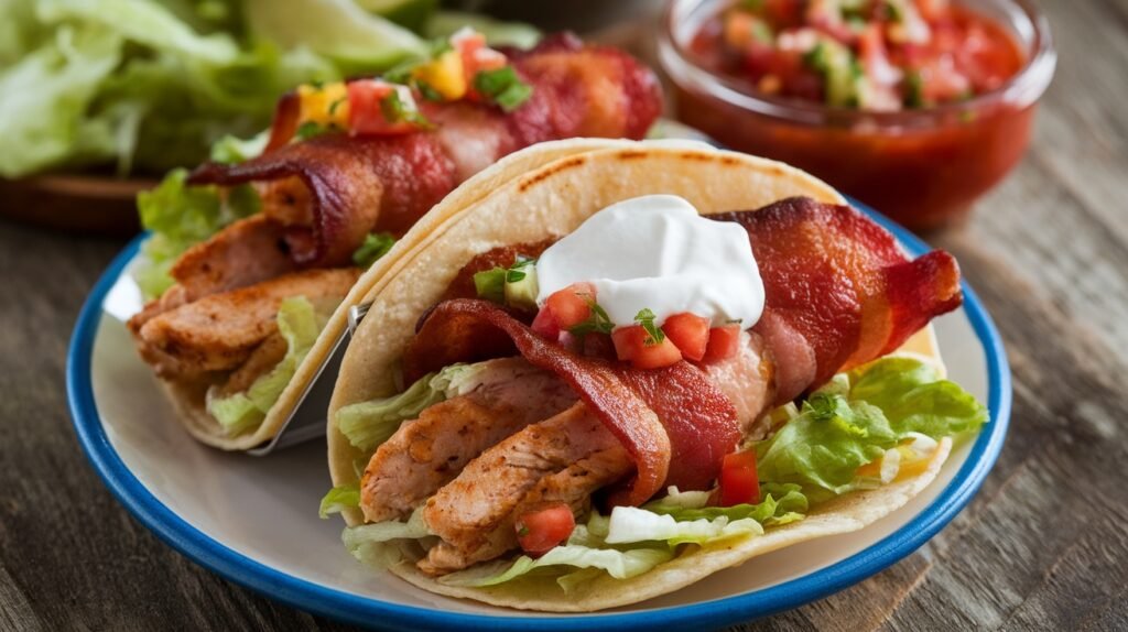 Bacon-Wrapped Chicken Tacos